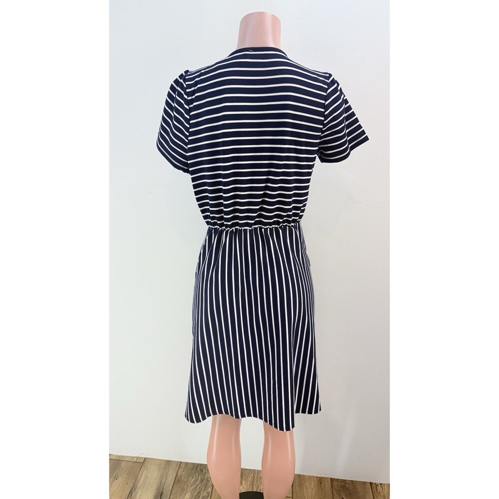Draper James Women’s L Short Sleeve Striped Knit Dress Nautical NEW - Picture 7 of 15
